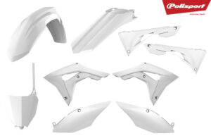 Polisport plastsæt CRF250 18-21/CRF450 17-20 hvid
