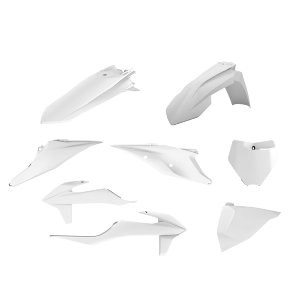 Polisport-sæt KTM SX/XC/SX-F/XC-F(19) hvid BD