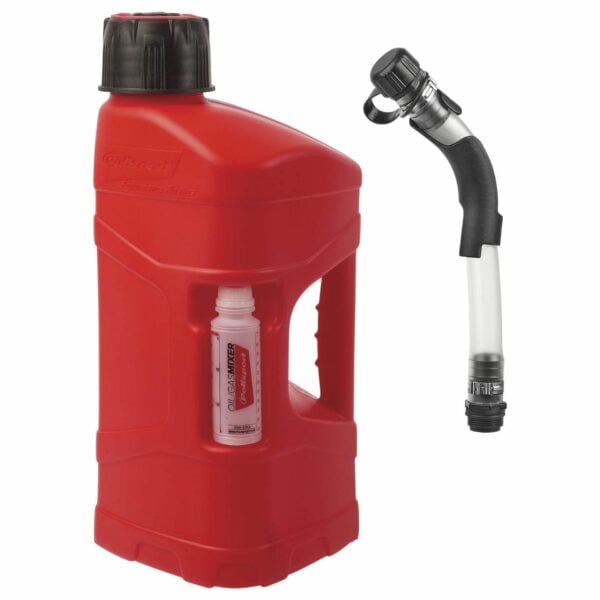 Polisport ProOctane 10 L med standardhætte + 100 ml mixer + påfyldningsslange med bøjning