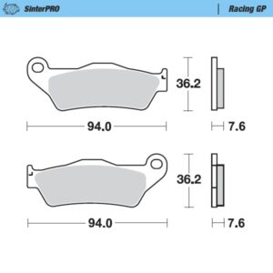 Moto-Master bremseklodser KTM: 125-200-250-300-350-360-380-440-500, alle SX E