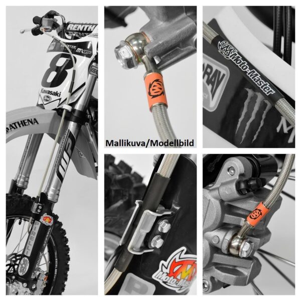 Moto-Master bremseslange foran Yamaha: YZ125/250, YZF250/450 2008>