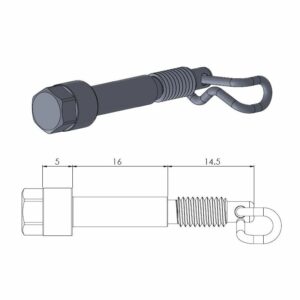 Moto-Master bremseklods stift