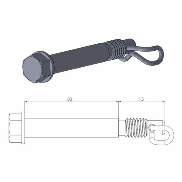 Moto-Master bremseklods stift