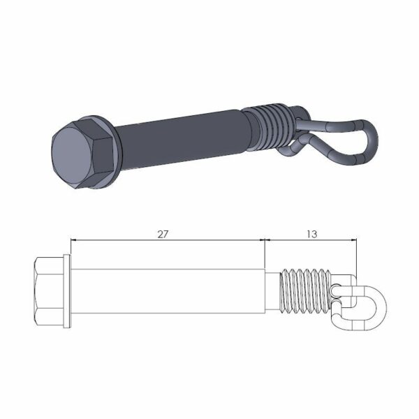 Moto-Master bremseklods stift