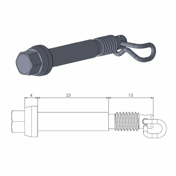 Moto-Master bremseklods stift