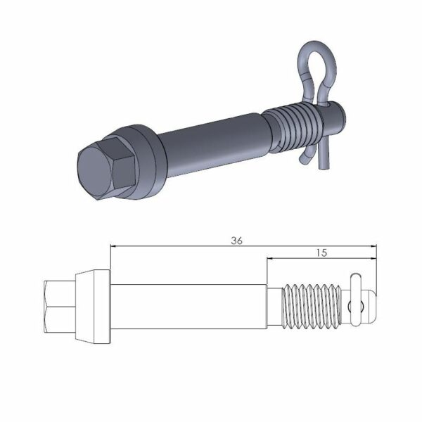 Moto-Master bremseklodsstift til SX50/SX65-kaliper