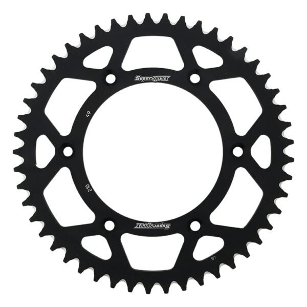 Supersprox bagtandhjul Alu RAL-210:49 Sort