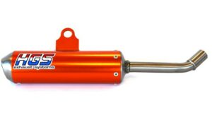 HGS lyddæmper 2T Racing KTM85 2018-, TC85 2018- Orange