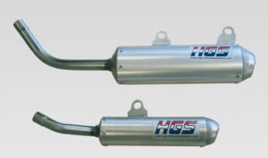 HGS lyddæmper 2T Racing KTM 125/150 19- orange