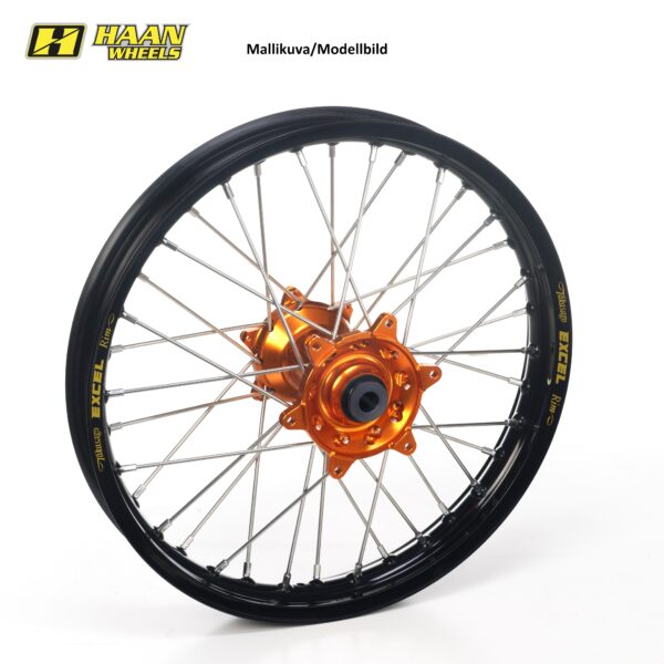 Haan-hjul SX85 21- 16-1,85 SORT FELGE/ORANGE NAB