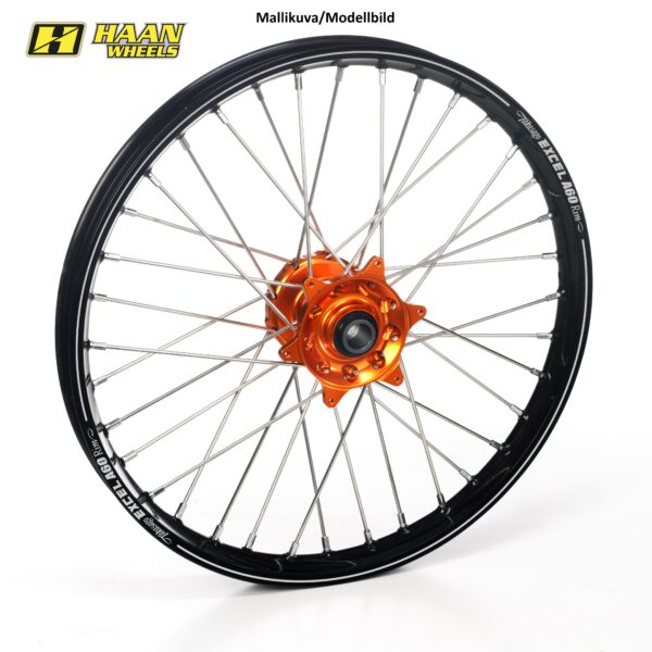 Haan hjul KTM SX/SX-F 15 21-1,60 ORANGE nav/sort A60 fælg