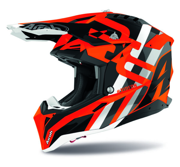 Airoh hjelm Aviator 3 Rainbow orange mat
