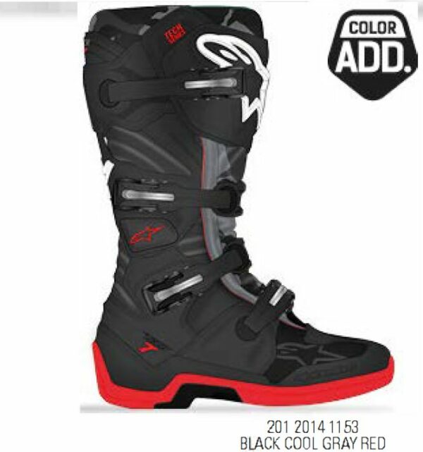 Alpinestars Boot Tech 7 Sort/Grå/Rød - Image 4