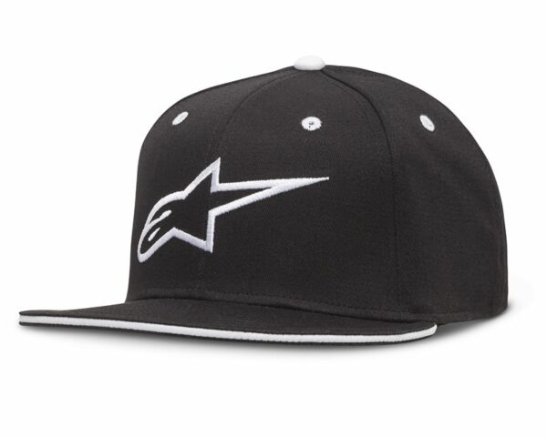Alpinestars Ageless Flatbill Hat, sort/hvid