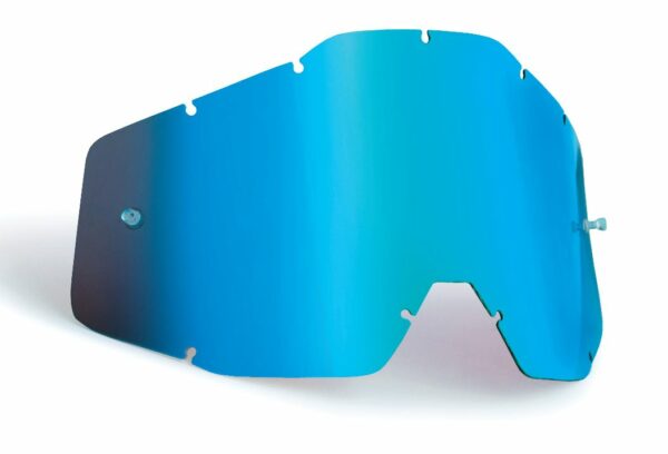 FMF POWERBOMB/CORE YOUTH Udskiftningsglas Anti-Fog Blue Mirror