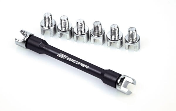 Scar Spoke Wrench kit - indeholder 5,4 mm / 5,6 mm / 5,8 mm / 6 mm / 6,2 mm / 6,4 mm / 6