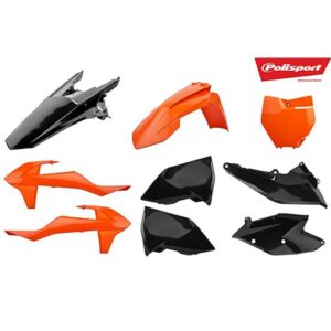 Polisport-sæt KTM SX/XC/SX-F/XC-F(19->) Orange/Sort