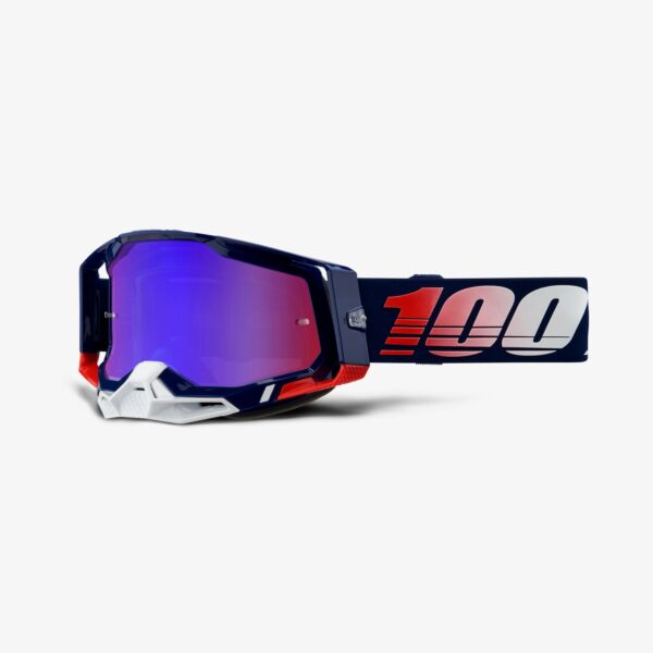 100% Racecraft 2 Republic / MIRROR RED/BLUE