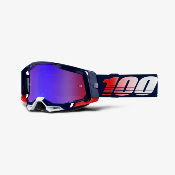 100% Racecraft 2 Republic / MIRROR RED/BLUE - Image 2