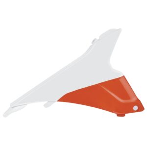 Polisport sidepanel luftfilterkasse KTM SX/SXF/XC/XCF 2015 hvid/orange oem (10)