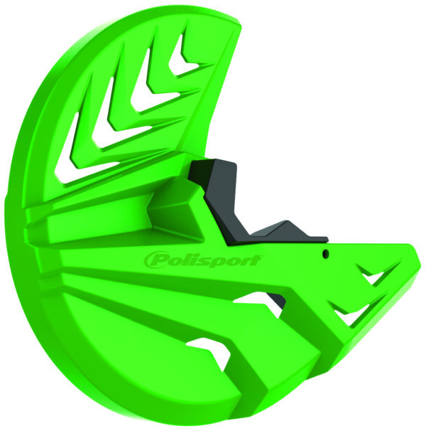 Polisport bremseskive og gaffelbunds-beskytter KX250F(13-18) KX450F(15-18) grøn 05/sort (8)