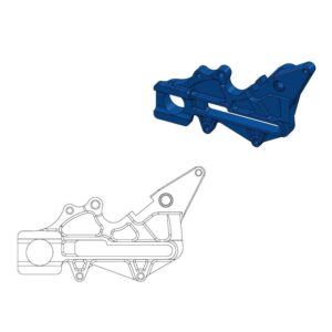 Moto-Master Adapter Husqvarna: Fabriksbaghjul 220 mm blå
