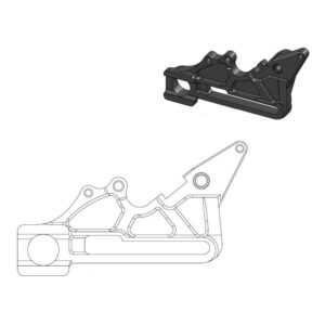 Moto-Master Adapter Oversize 240 KTM, Husqvarna, bagpå sort