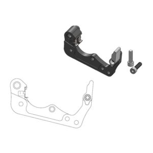 Moto-Master Adapter Husqvarna: Factory front 260 mm sort inkl. clips, til Magu