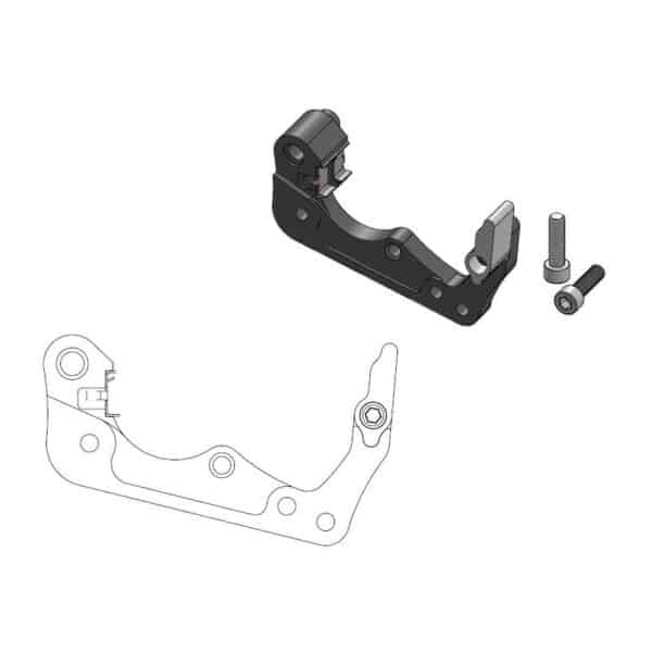 Moto-Master Adapter Husqvarna: Factory front 260 mm sort inkl. clips, til Magu