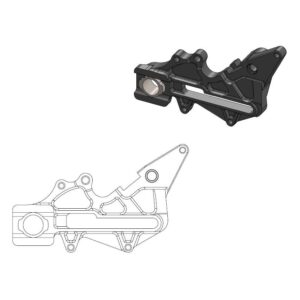 Moto-Master Adapter KTM: Factory bag 220 mm sort (inklusive Enduro-akseladapter)