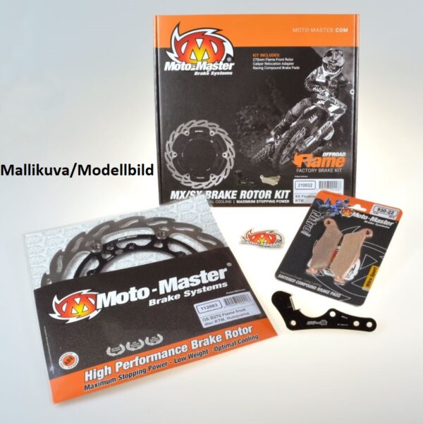 Moto-Master Kit Floating 270 Offroad Husqvarna: 2018-> (skive-Adapter-Bremseklodser,