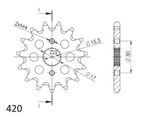 Supersprox / JT Fortandhjul 1256.14