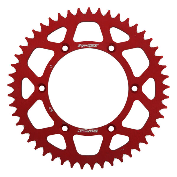 Supersprox bagtandhjul Alu RAL-808:49 Rød
