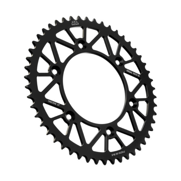 JT Alu-bagtandhjul 7075 T6 sort JTA210.50BLK