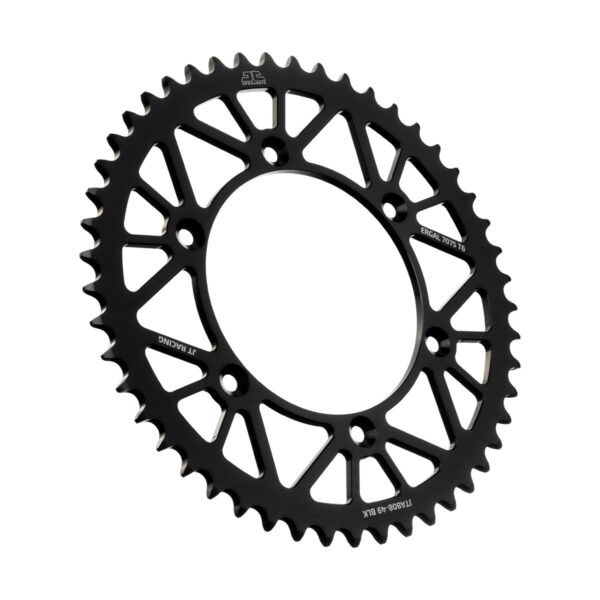 JT Alu-bagtandhjul 7075 T6 sort JTA808.49BLK