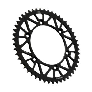 JT bagtandhjul i aluminium 7075 T6 sort JTA822.50BLK