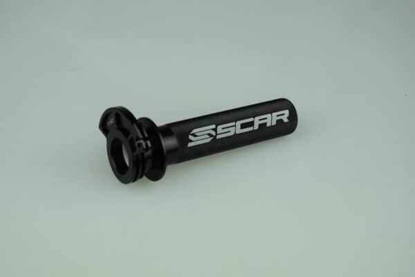 Scar aluminium gasrulle + leje - Ktm/Husqvarna sort farve