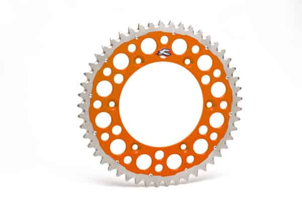 Renthal bagtandhjul Twinring SX+F 90-HVA 14 48t - Orange