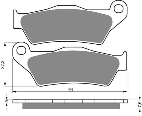 GOLDFREN Bremseklodser 031 Keramisk Carbon AD