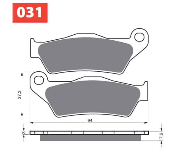 GOLDFREN bremseklodser 031 keramisk kulstof S33