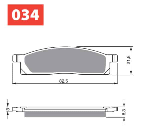 GOLDFREN Bremseklodser 034 Keramisk Carbon S33