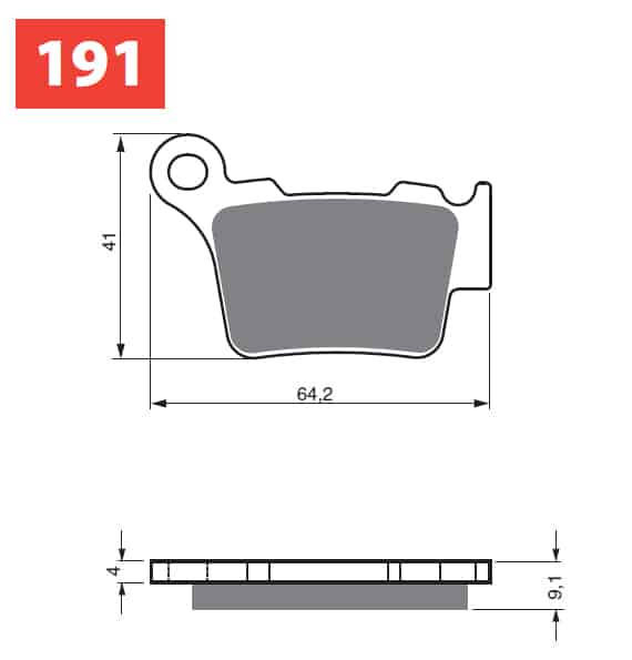 GOLDFREN Bremseklodser 191 Keramisk Carbon S33
