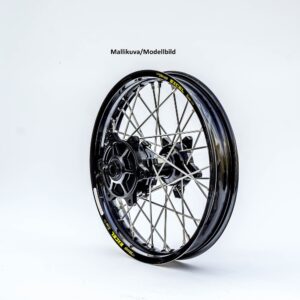 Haan hjul CR125/250-CRF250/450 95- 17-3,50 SORT NAB/BLACK FÆLGE