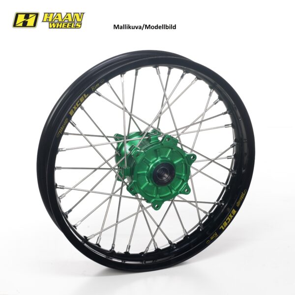 Haan hjul KX450 19 17-3,50 GRØN NAB/BLACK FELGE