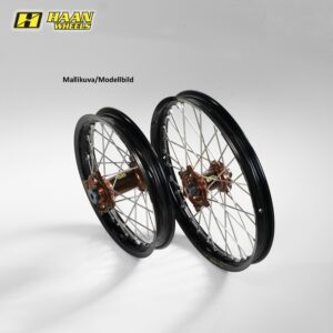 Haan hjul KX250F 21-/KX450 19- 21-1,60 MAGNESIUM HUB/BLACK RIM 22mm aksel