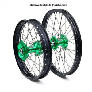 REX HJUL 21-1,60 KX125/250/KXF250/450 06-... SORT FÆLG/GRØNT NAV 20MM