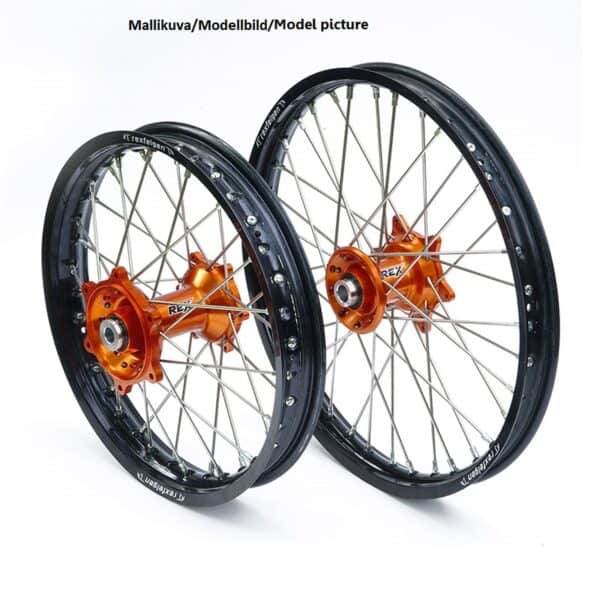 REX HJUL 21-1,60 KTM EXC 16-.., SX-F/XC-F 15-.. SORT FÆLG/ORANGE NAV 22MM