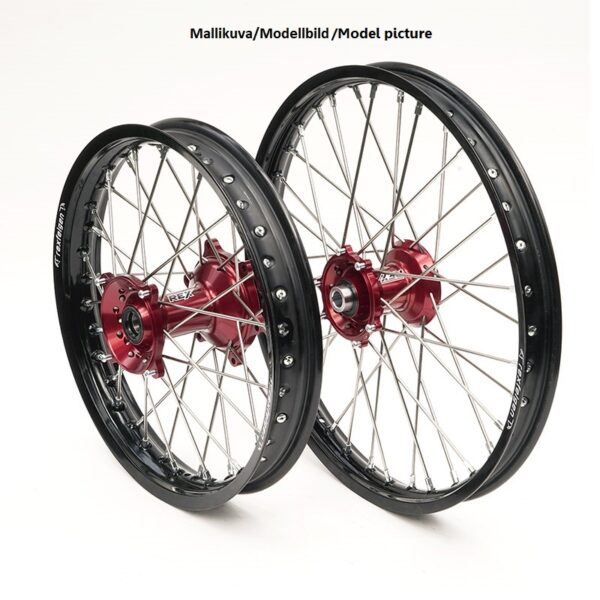 REX HJUL 21-1,60 RMZ250/RMZ450 05-... SORT FÆLG/RØD NAV 22MM