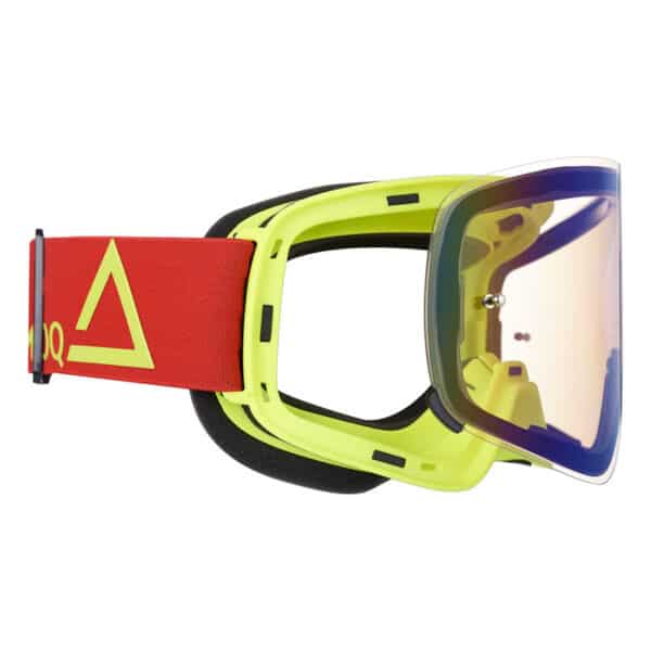 AMOQ MX Briller Vision Magnetic Red-HiVis - Guldspejl - Image 2