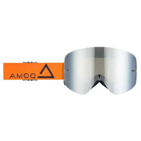 AMOQ MX Briller Vision Magnetic Orange-Sort - Sølvspejl